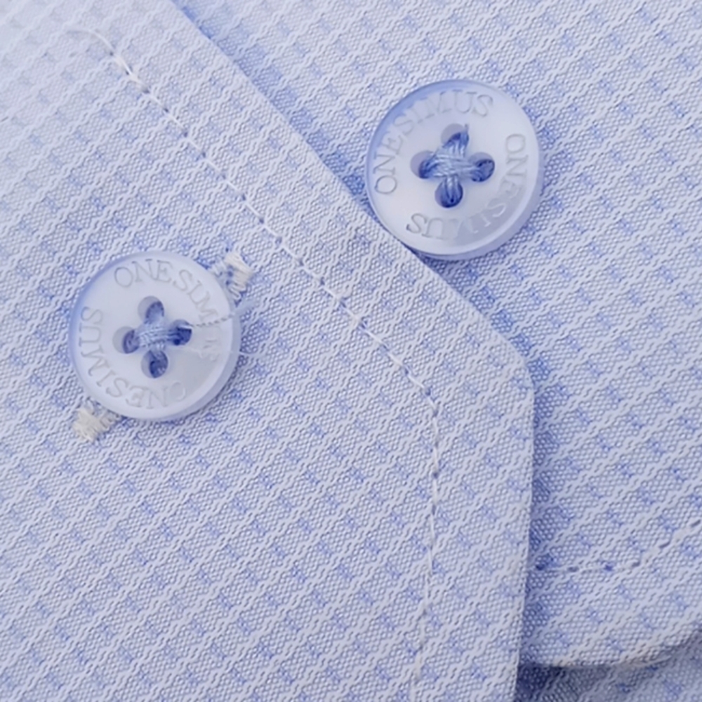 Onesimus Men's Light Blue Luxury Shirt